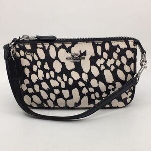 Coach CD872 Nolita 19 With Spotted Animal Print In Silver/Black/Chalk Multi